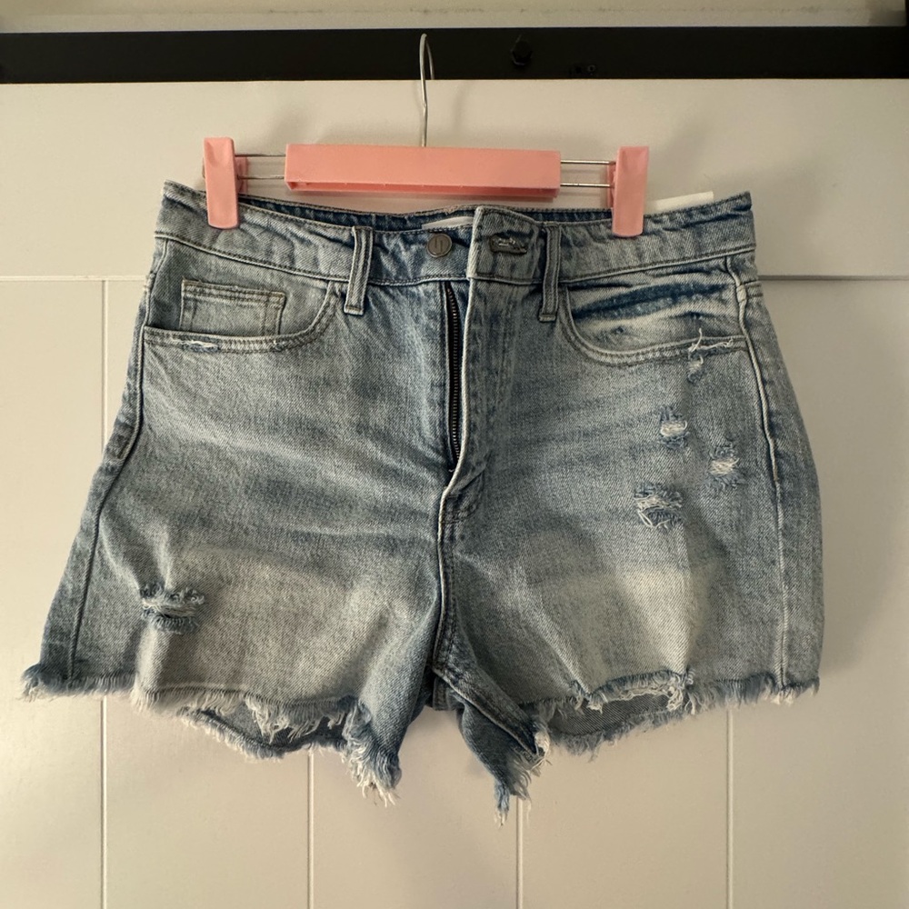 Jelly Jeans- Distressed Light Blue Denim Shorts